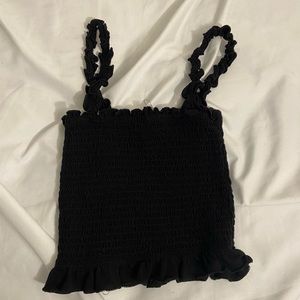 Black crop top